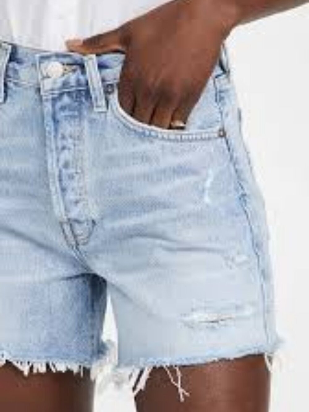 12-B1 NWT AGOLDE PARKER CUT OFF SHORTS - Picture 5 of 6